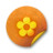 Orange sticker badges 063